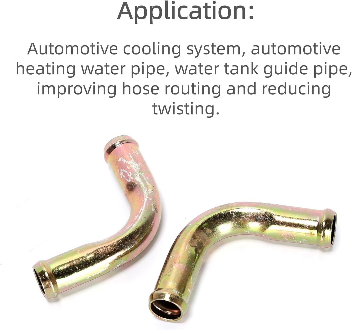 2 Pcs 90&deg; Elbow Heater Hose Connector Joint 16Mmx16Mm/ 5/8Inx5/8In Suitable for Automotive Heater Hoses/Water Tank Guide Pipes