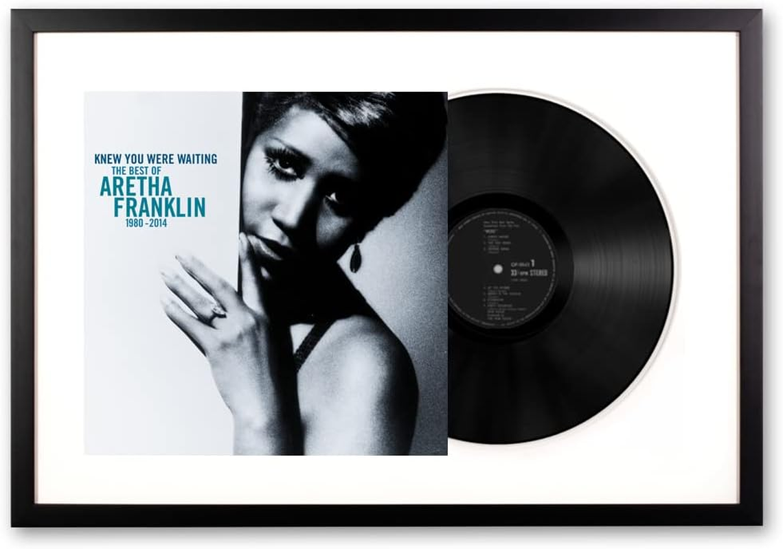 Vinyl Art Aretha Franklin Knew You Were Waiting: the Best of Aretha Franklin 1980-2014 Memorabilia Framed image number 1
