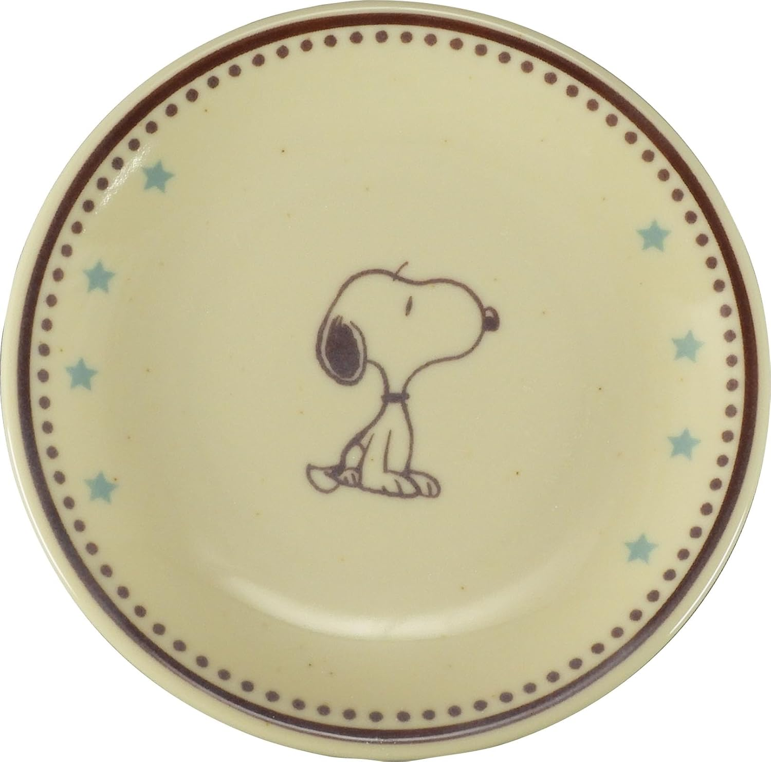 Peanuts SN1500-185H Snoopy Salad Bowl, 13.5 Fl Oz (400 Ml), Deep Plates, 4 Pieces, Fruit Plates, Diameter 5.5 X Depth 1.2 Inches (14 X 3 Cm), Microwave, Dishwasher Safe, Wooden Box, Present, Made In