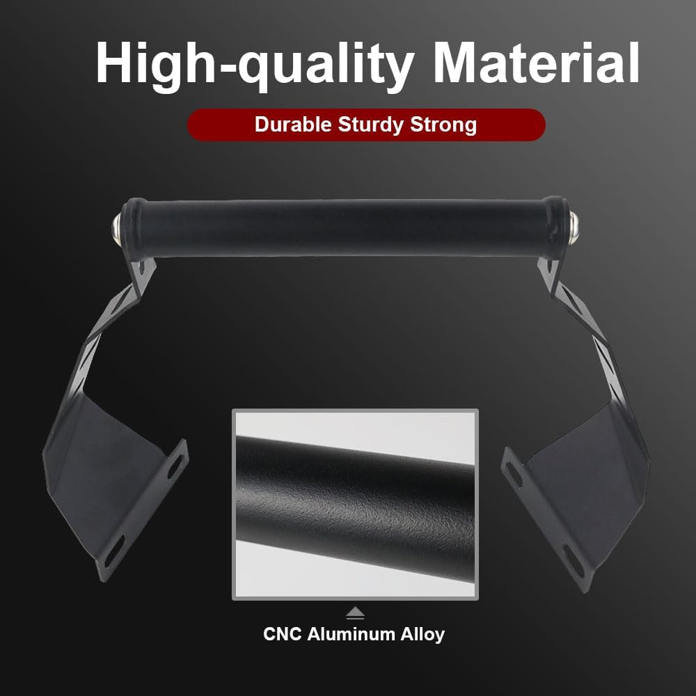 REARACE Motorcycle GPS Mount Bracket Compatible with Royal Enfield Himalayan BS6 2021-2023, Aluminium, Windshield Mount, 22Mm Bar Diameter, Smartphones & GPS Devices image number 1