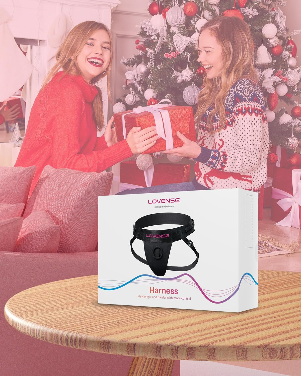 LOVENSE Harness for Lapis Strapless Strap-On Dildo, Adjustable Strap on Harness Wearable Panties Adult Sex Toy for Women Couples image number 1