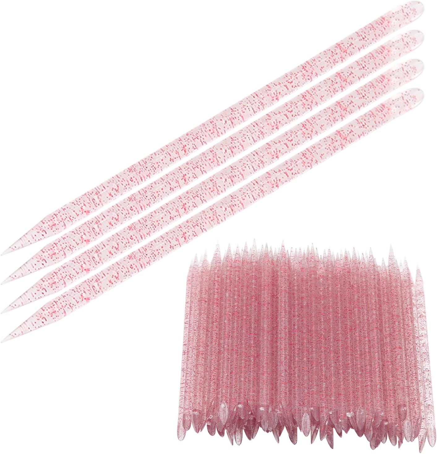 Disposable Nail Cuticle Pusher, Cuticle Manicure Pedicure Stick Practical 100Pcs for Home for Nail Salon, Multi Functional Cuticle Pusher Remover Manicure Pedicure Tool for Manicure Pedicure image number 2