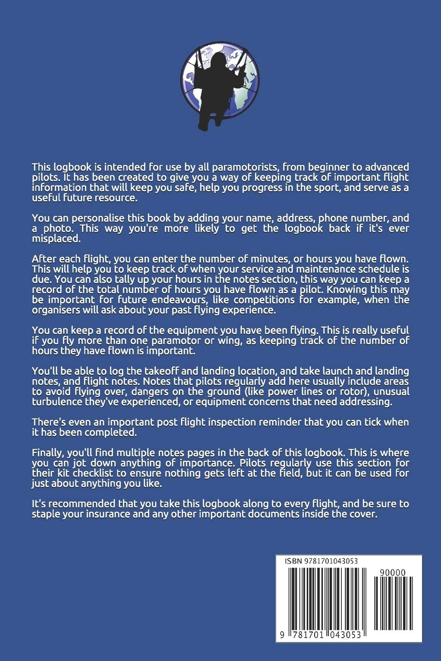 The Complete Paramotor Pilot'S Log Book image number 1