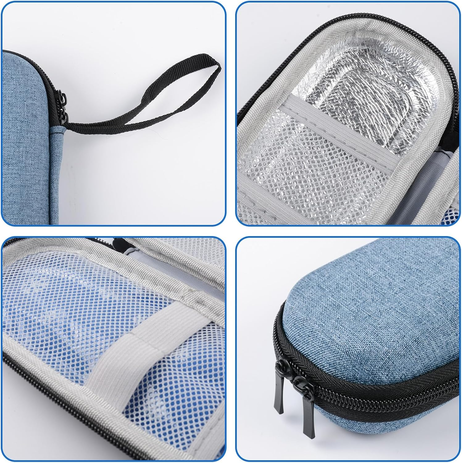 Insulin Pen Cooler Travel Case Diabetes Medication Insulated Organizer Carrying Bag with 2 Ice Bag for Insulin Pen and Medicine Storage Cold Diabetes,Small Compact for Daily Life and Trip image number 4
