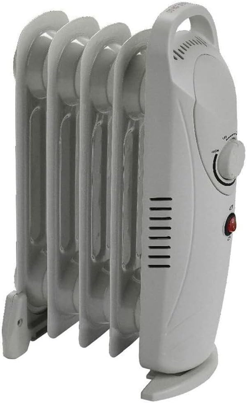 LEDON 700W Mini Oil-Filled Radiator Heater &ndash; Compact 5-Fin Plug-In Electric Heater for Home, Office & Bedroom | Quiet Energy-Efficient 240V Space Warmer | Portable Personal Heating Solution image number 1