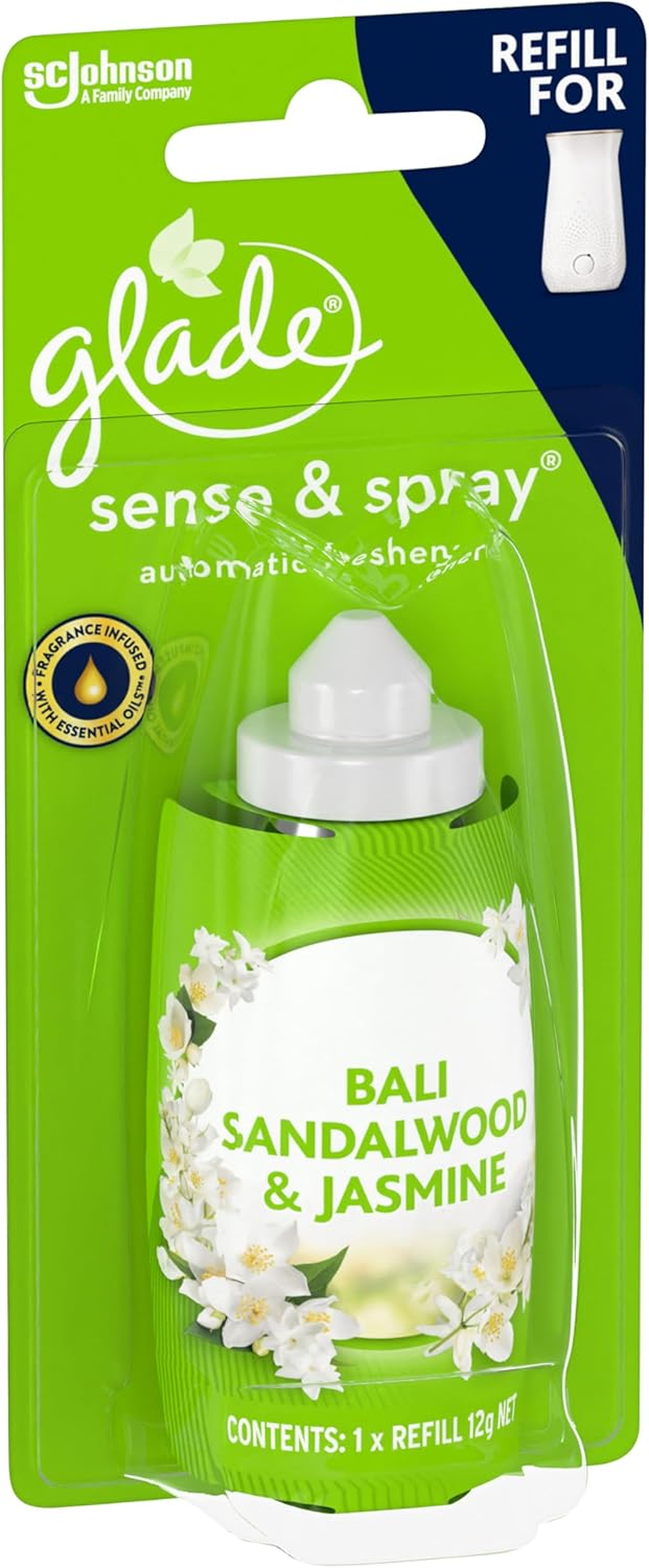 Glade Sense & Spray Automatic Air Freshener Refill Bali Sandalwood & Jasmine 12G image number 1