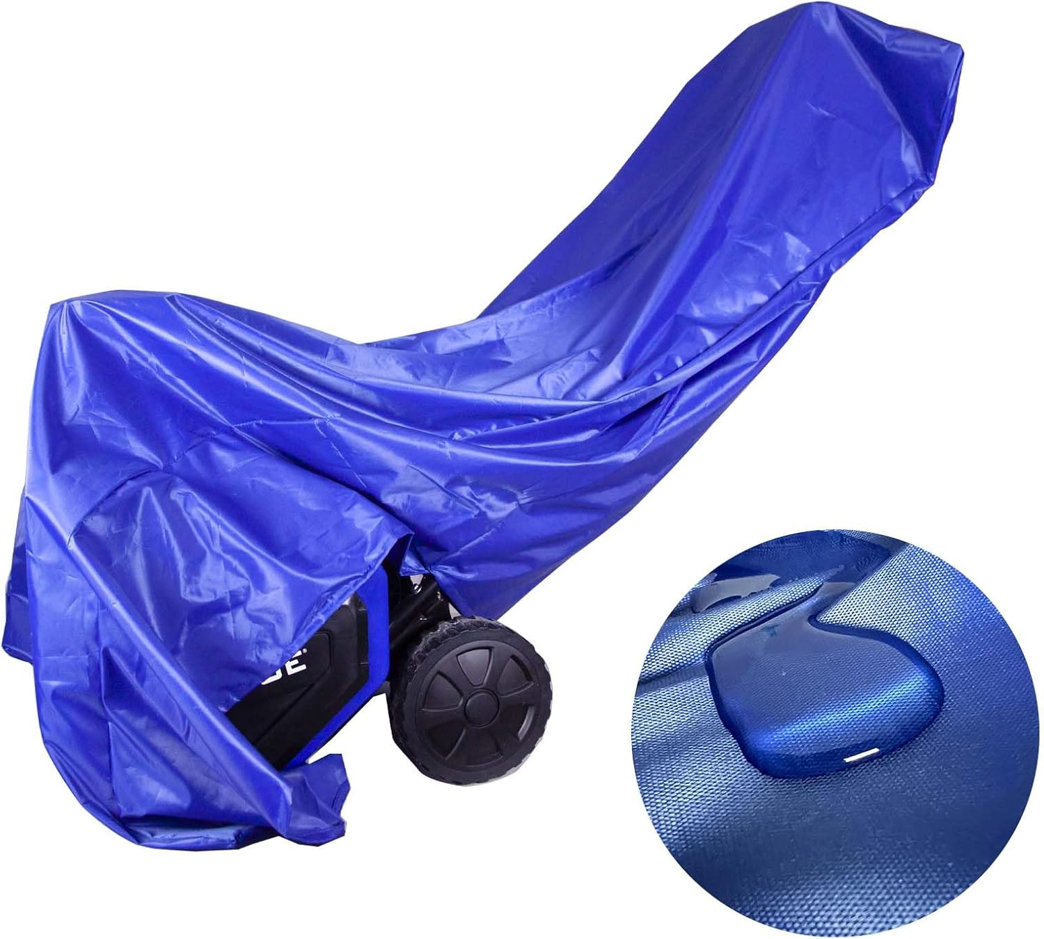 Blue 600D Heavy-Duty Fabric Lawn Mower Cover - Universal Fit for Push Mowers - Shields against Water, UV Rays, Dust, Dirt, and Wind - Outdoor Protection with Waterproof Capabilities image number 1