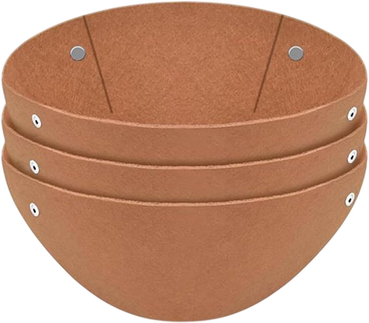 Felt Planter Liners | round Flower Basket Liners,Set of 3 Replacement Inserts, Garden Supplies for Backyard, Courtyard, Balcony image number 1