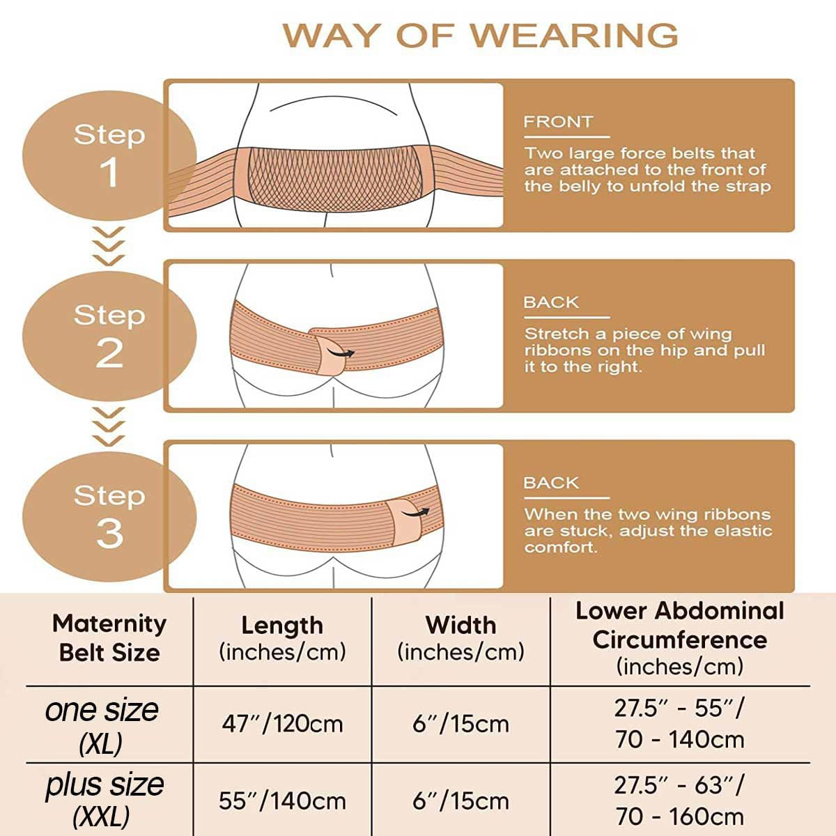 Belt-Pregnancy Support Belt-Belly Band Relieve Lower Back, Pelvic and Hip Pain (Breathable/Adjustable/One Size), Black, One Size image number 1