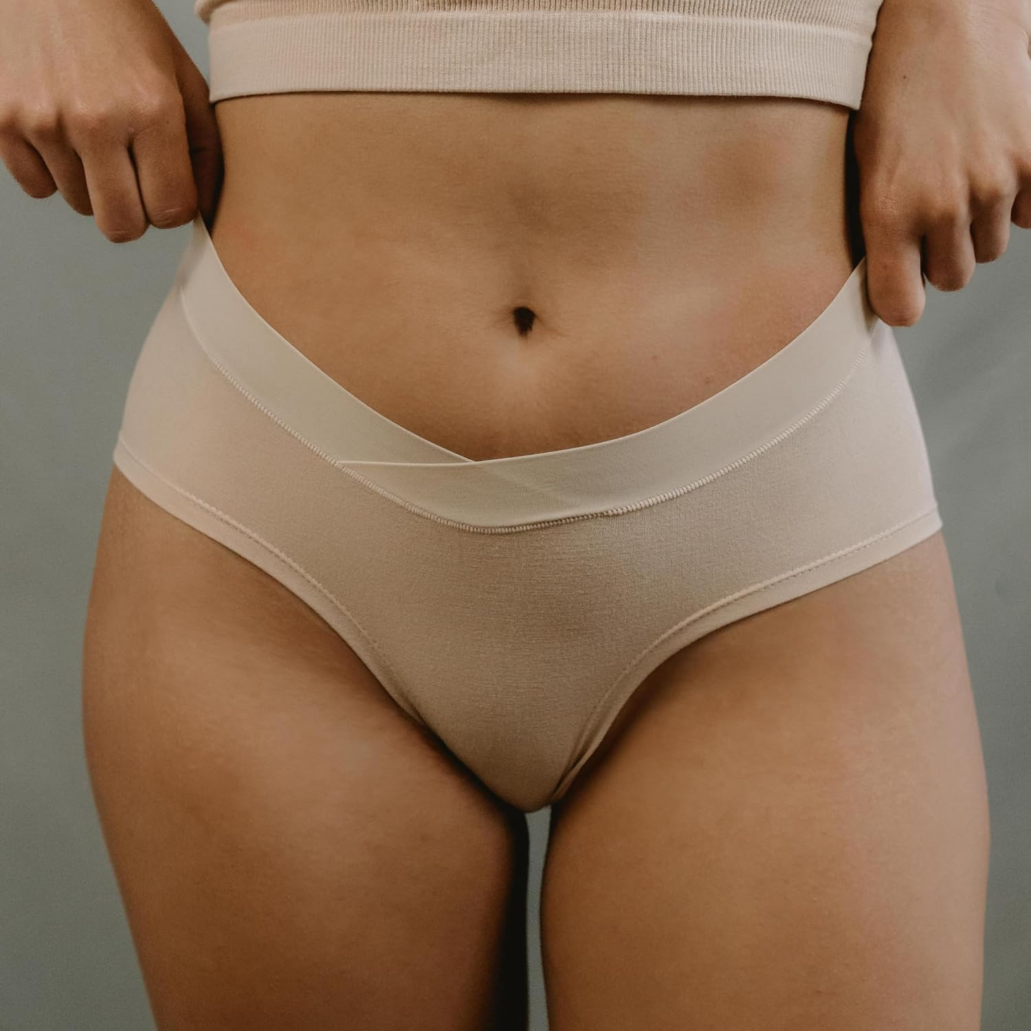 Boobie Maternity & Postpartum Seamless Panties, under the Bump Pregnancy & C-Section Friendly image number 3