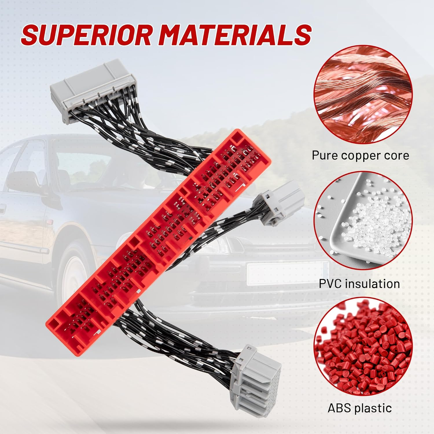 REDWOLF Car OBD2A to OBD1 ECU Jumper Conversion Harness Adapter for 1996-2001 Honda/Acura/Accord/Civic/Del Sol/Prelude image number 4