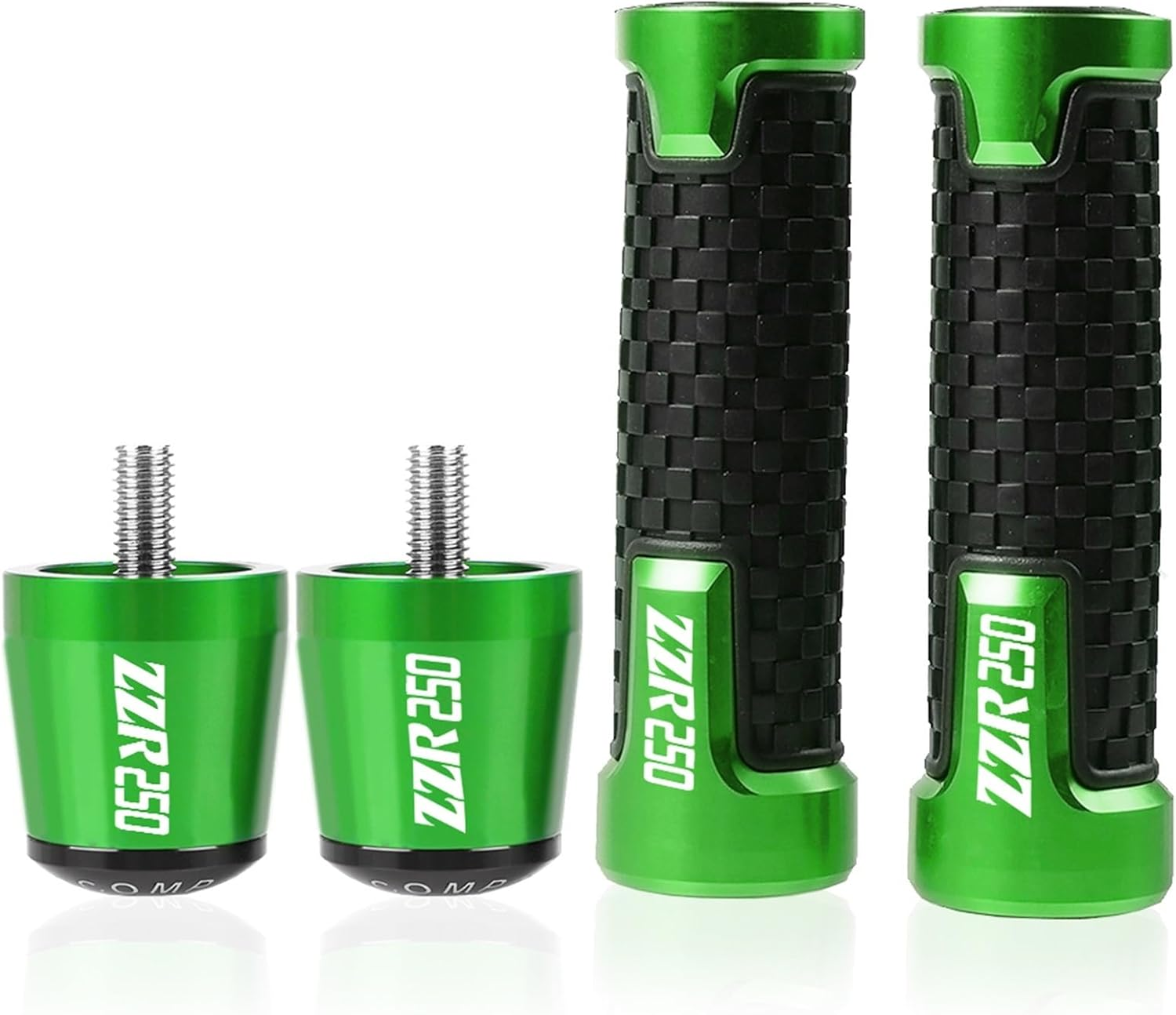 XINMINGYUE Motorcycles Accessories Hand Bar Ends Handlebar Grips Handle Hand Caps Fit for Kawasaki ZZR250 ZZR 250 1983-2007 2006 2005 2004 2003 Grips Accessories image number 2