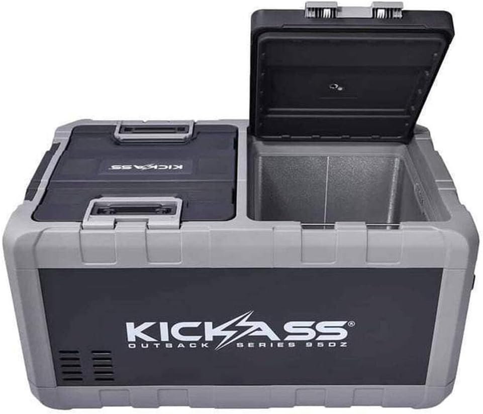 Portable Fridge/Freezer with Wifi Control, 240V/12-24V Power, 5 Year Compressor, Dual Entry, Digital Display, Black