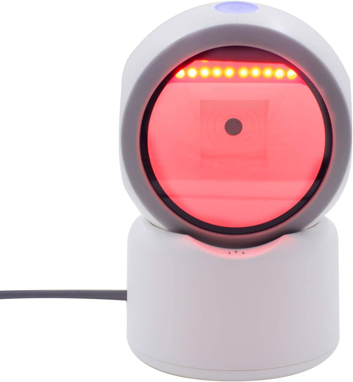 Symcode 1D 2D QR Desktop Barcode Scanner, Omnidirectional Hands-Free Automatic USB Barcode Reader Scanner, Capture Barcodes from Mobile Phone Screen, Automatic Image Sensing Barcode Scanner