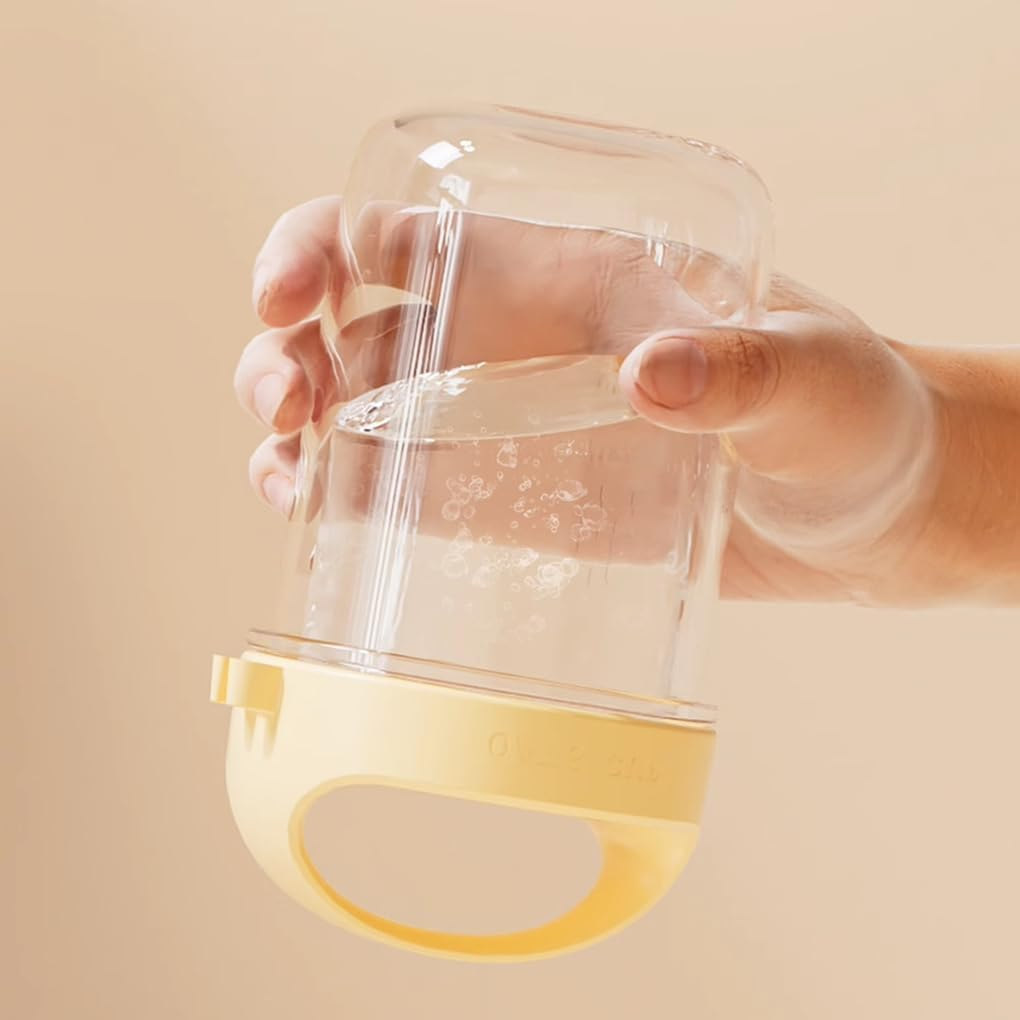 14.5 Oz Overnight Oats Containers with Spoon 3 Pack, Handle Lid Easy to Carry, Glass Mason Jars Large Capacity with Airtight Lid for Overnight Meals, Reuseable Container (3) Lovernight Oats Jar Glass image number 5