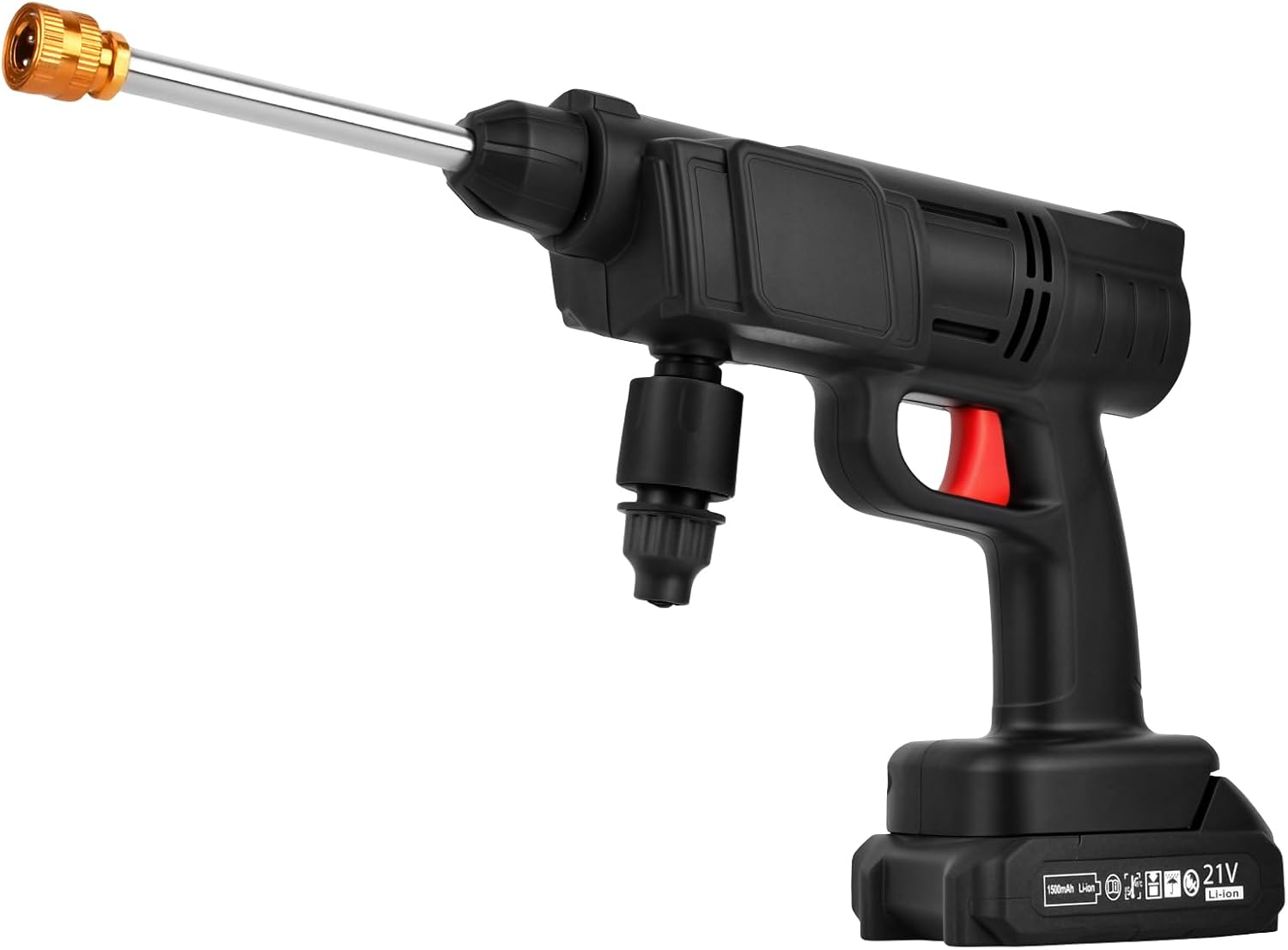 Advwin Cordless Pressure Washer, Portable Power Washer with 2 Batteries, Handheld Power Cleaner Water Gun with 2 Nozzles/5M Hose/Soap Bottle, for Cars/Yard/Fence/Floor/Outdoor Cleaning image number 1