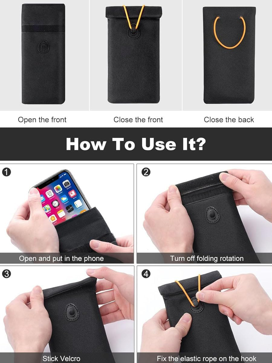 Pouch for Car Keys,Car Key Signal Blocking Pouch | Keyless Entry Car Keys Case | Blocker Bag for Car Security | Anti-Theft Remote Entry Keyless Protect image number 6