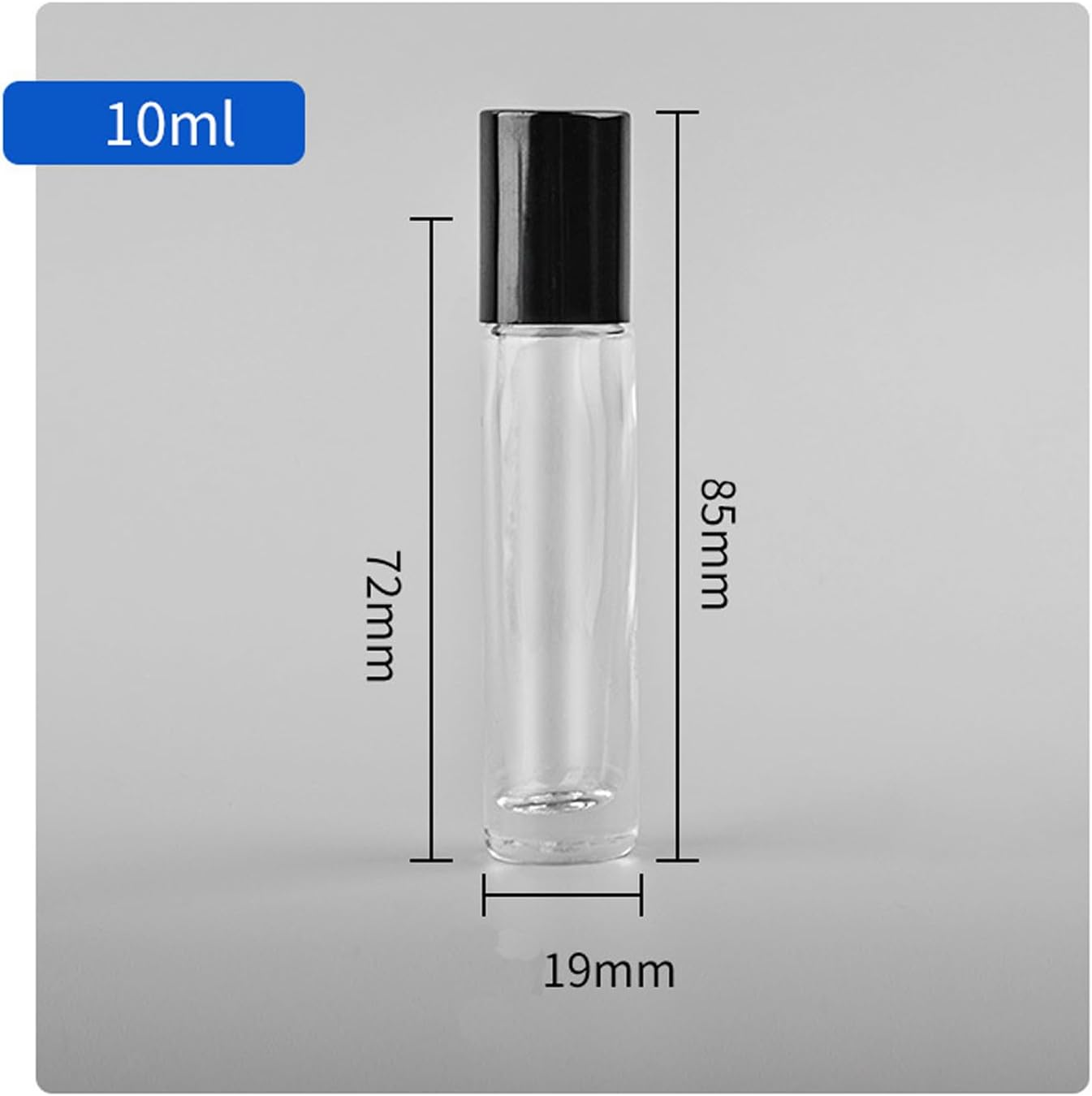 10 PCS Essential Oil Roller Bottles 10 Ml 1/3 Oz Refillable Roll on Bottles with Stainless Steel Roller Bottles