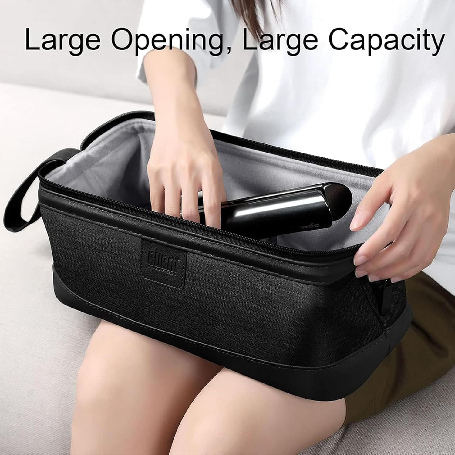 Portable Travel Storage Bag Compatible with Dyson Supersonic Hair Dryer/Dyson Airwrap Styler/Dyson Corrale Hair Straightener, Black, Travel - Gray image number 2