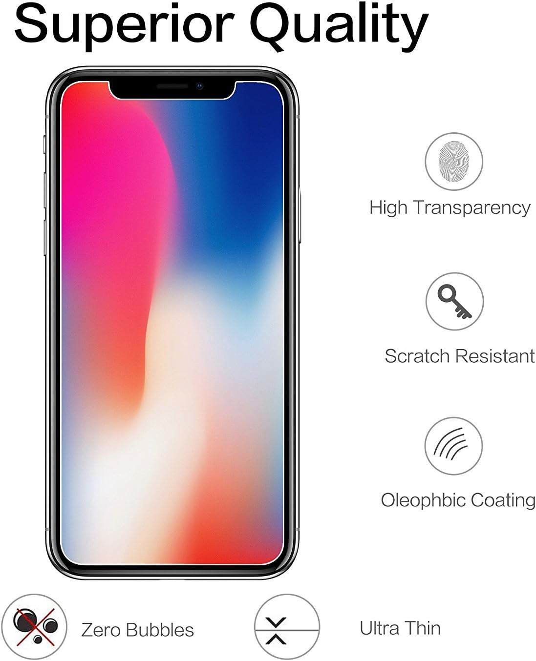 DIEBI Iphone 15 Pro Max/Iphone 15 plus Screen Protector, 2-Pack Temper Glass Screen Protector for Iphone 15 Pro Max/Iphone 15 Plus, 9H Hardness Crystal Clear Scratch Resistant Easy Installation