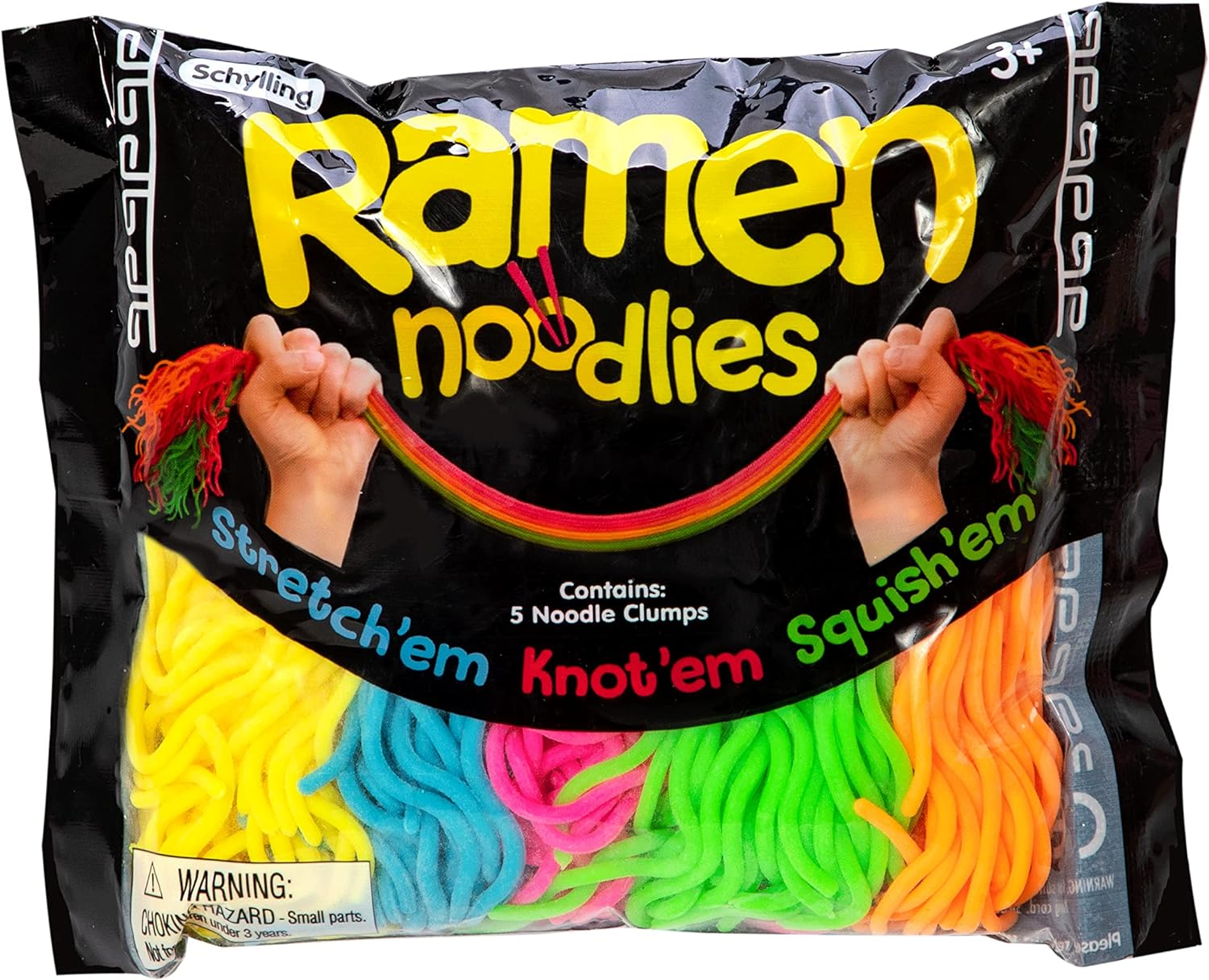 Needoh Ramen Noodlies - Stretchy and Squeezable, Ideal Fidget Toy