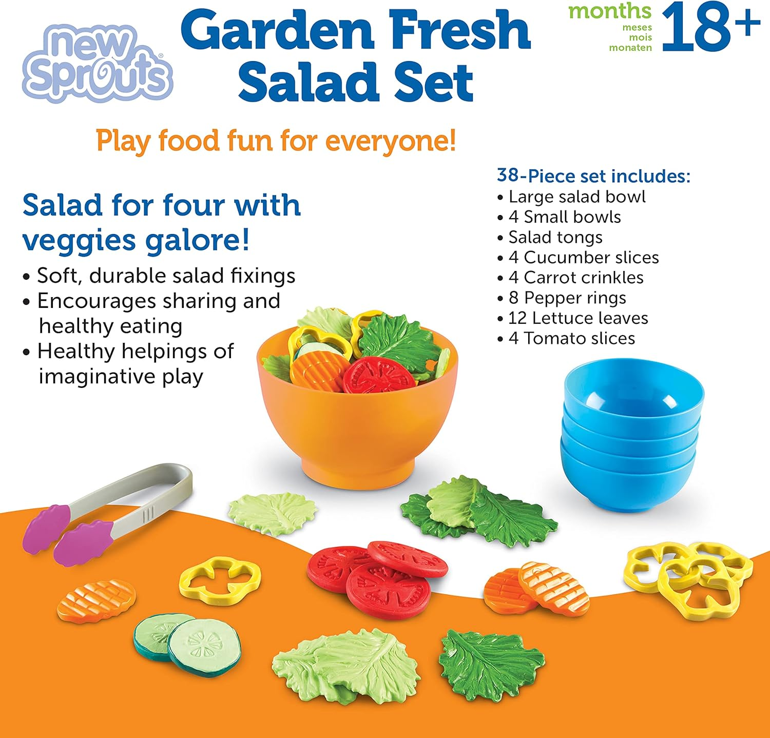 Learning Resources New Sprouts Garden Fresh Salad Set image number 3