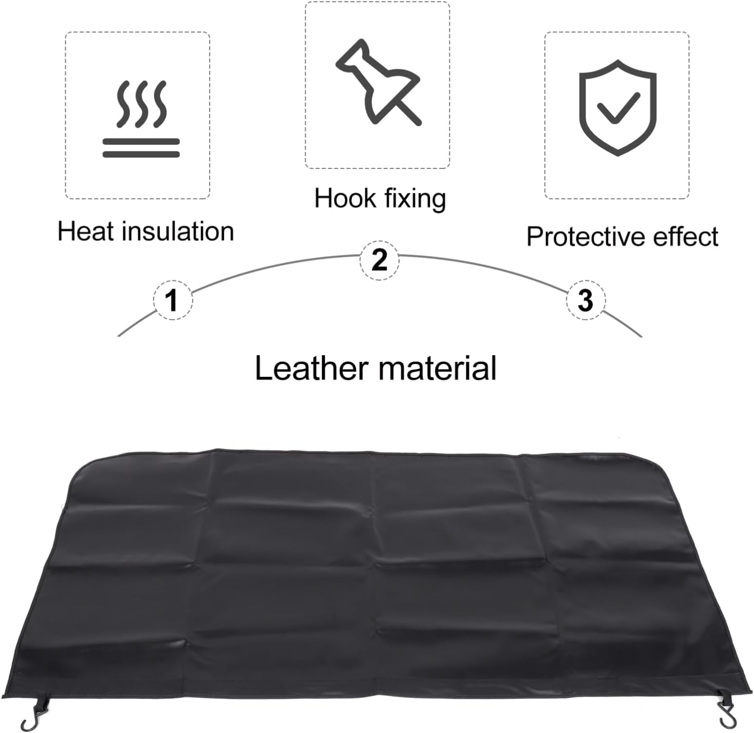 JECOMPRIS 1 Set Protective Pad Automotive Mechanic Work Mat Magnetic Car Repair Pad Magnetic Car - Proof Mat Car Body Mat Magnetic Car - Proof Cover Cars Mechanic Mat for Car Leather Black