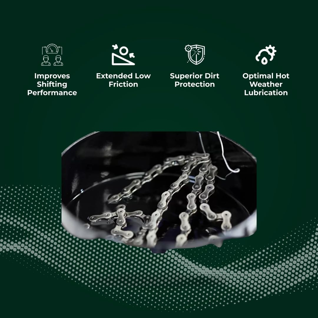 Absoluteblack Premium Bike Chain Lube - Graphenwax 2.0 Chain Wax with Uk-Manufactured Graphene, Pfas-Free, Advanced V2 Formula for Long-Lasting Lubrication and Superior Performance 12Oz image number 5