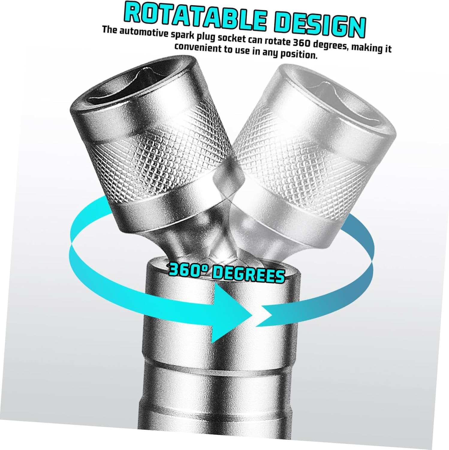 Beatifufu Automotive Repair Tool Kit 2 Pcs Spark Plug Wrench Socket 14Mm 16Mm Magnetic image number 4