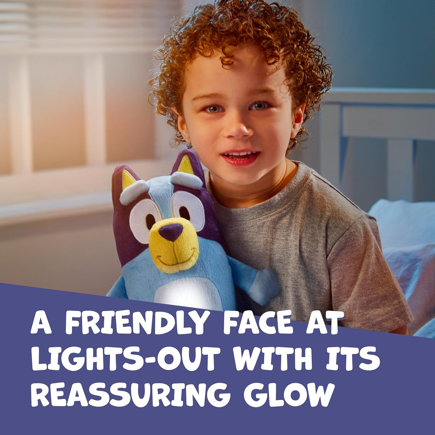 Goglow Bluey Bedtime Goglow Pal Official Bluey Cuddly Soft Toy 2 in 1 Plush and LED Nightlight Sleep Aid Comforter with Automatic 10 Minute Shut off Multicolor 14337.AF0.0000 image number 4