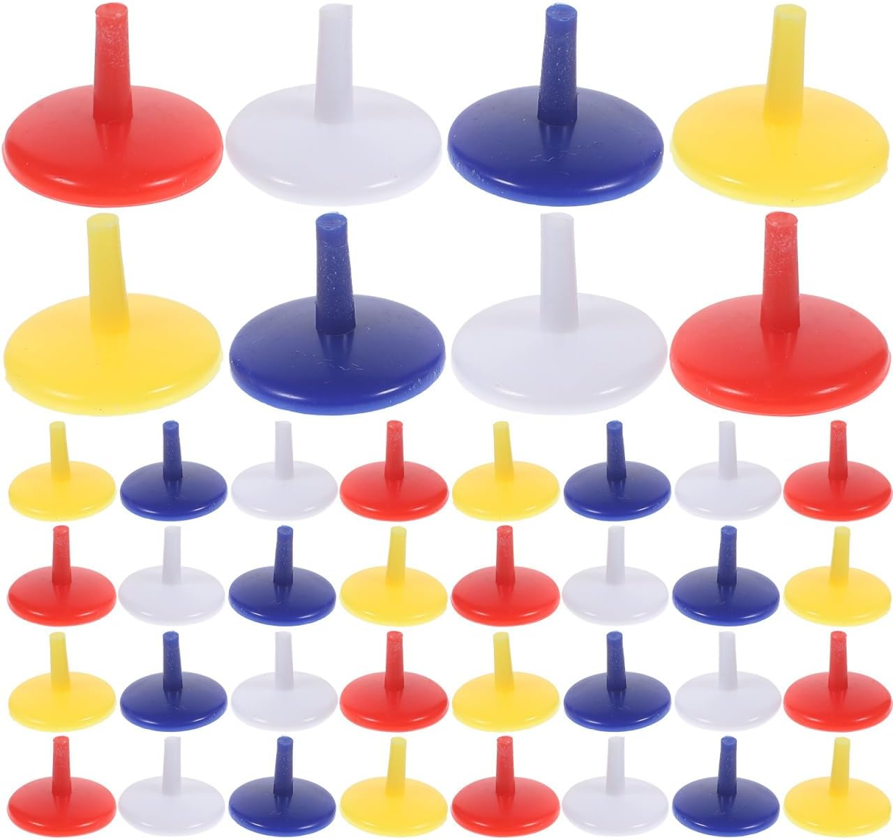 Kisangel Golf Ball Markers, 50Pcs Plastic Position Ball Marker for Putting Green Accurate Positioning image number 6