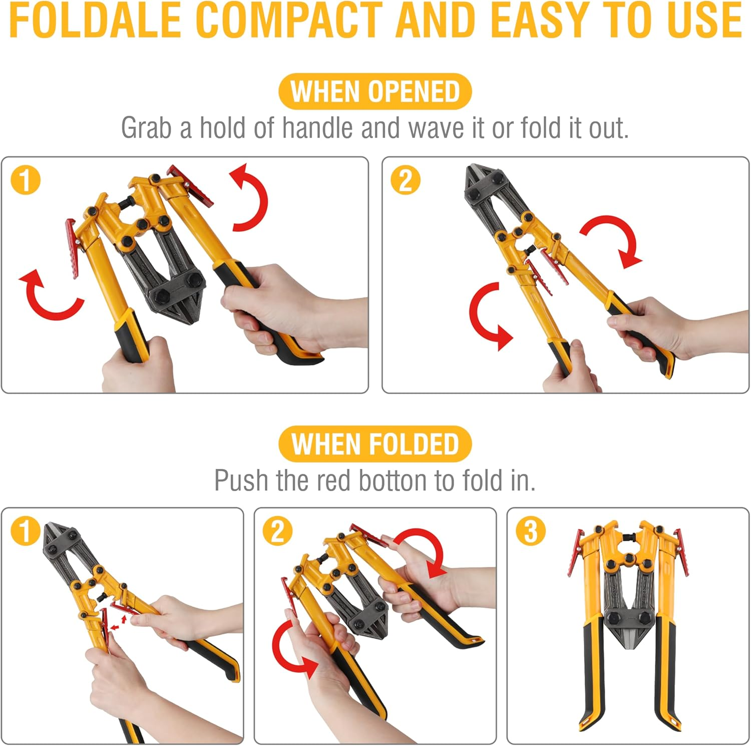 Olympia Tools Power Grip Bolt Cutter, 39-118, 18 Inches image number 4