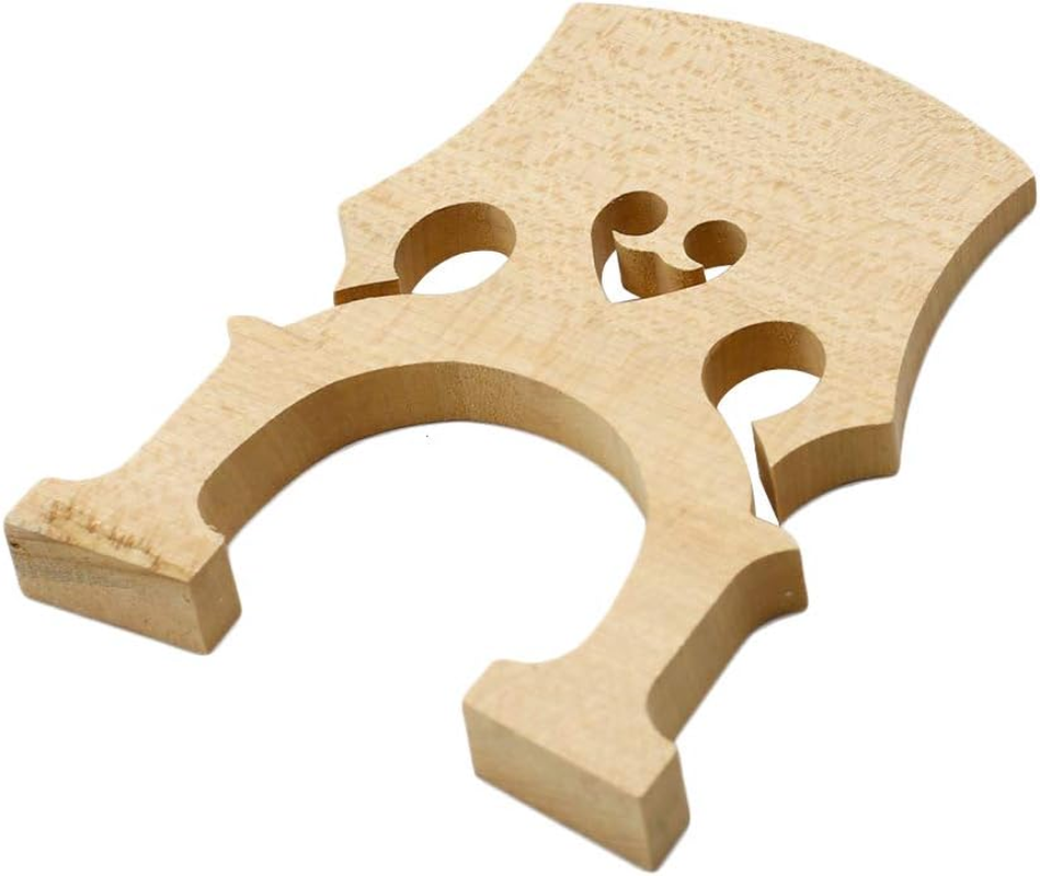 Hordion 3/4 Cello Bridge Maple Cello Fitted Bridge Cello Parts image number 2