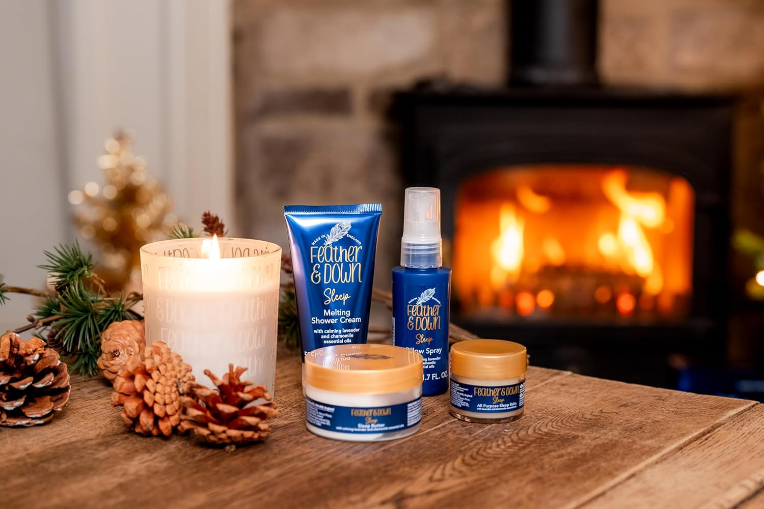 Feather & down Feather & down Dream Perfect Sleep Essentials Gift Set, 110 Ml, 4 Count (Pack of 1) image number 6