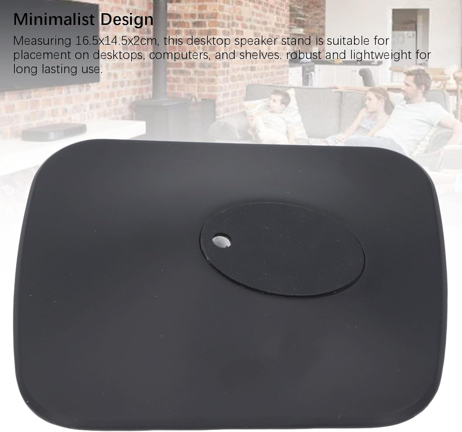 Speaker Stand for KEF LSX II Wireless Hifi Speaker, Reduction of Speaker Vibration, Tilt up 15&deg;, Metal Non Slip Vibration Reduction Desktop Speaker Mount Holder image number 4