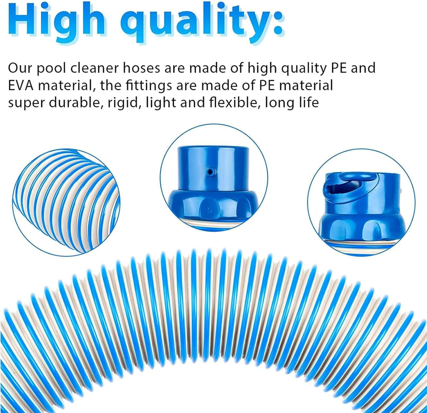 Yharnamite Pool Vacuum Hose, 40 Inch R0527700 Twist Lock Pool Hoses, Pool Cleaner Hoses for Zodiac MX6 MX8 Replacement Parts image number 3