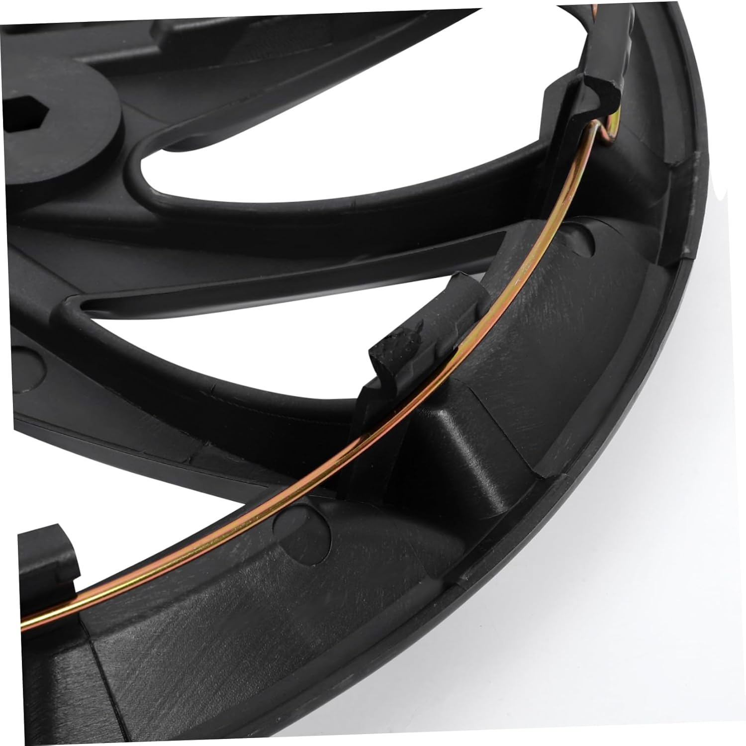 BELLIFFY Wheel Hubcaps 14 Inch Black Pp Hub Covers for Car Wheels Easy Maintenance