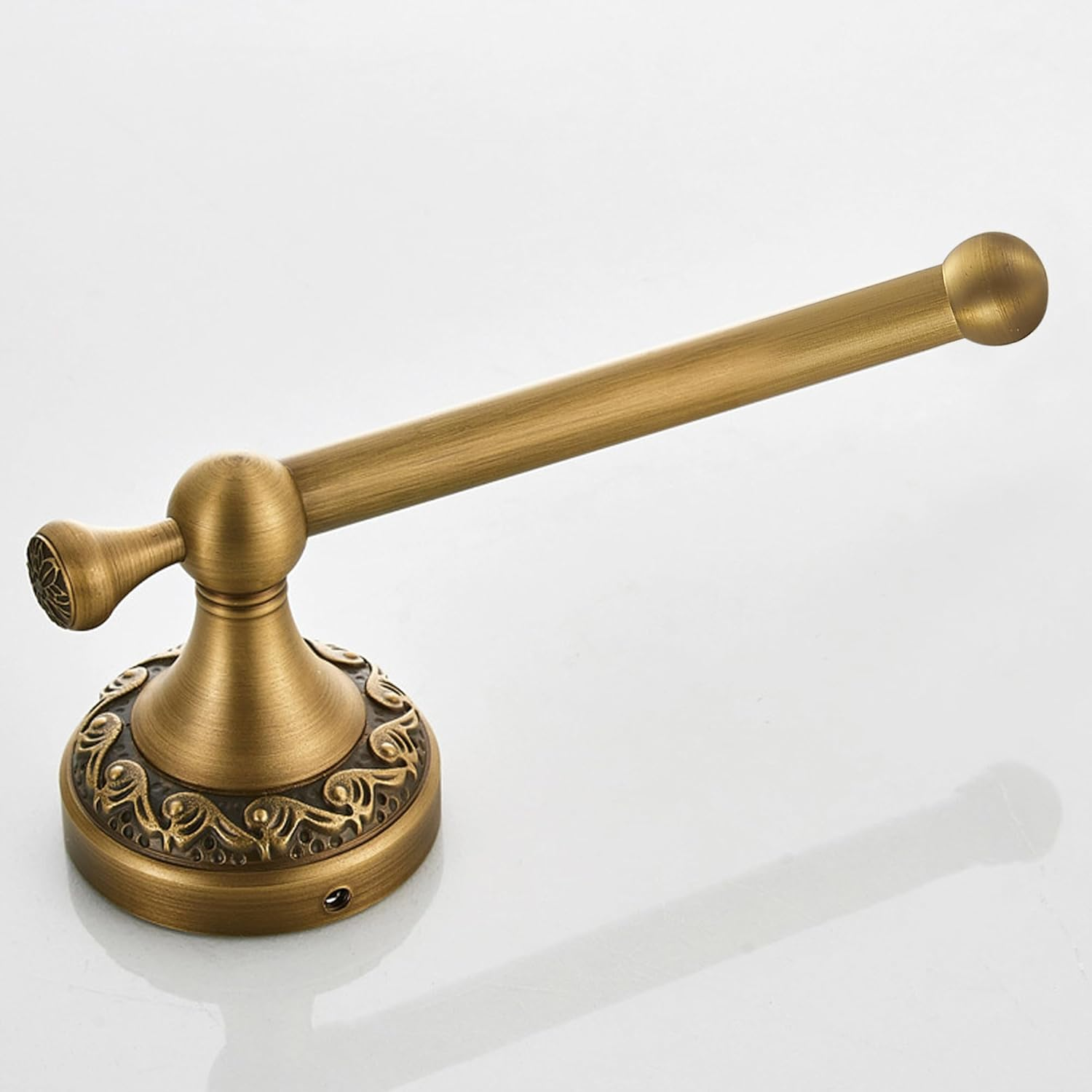 Toilet Paper Holder, Bathroom Toilet Paper Roll Holder Antique Bronze Brass Wall Mounted Bathroom Hardware Accessories,Pattern Carving Design image number 5