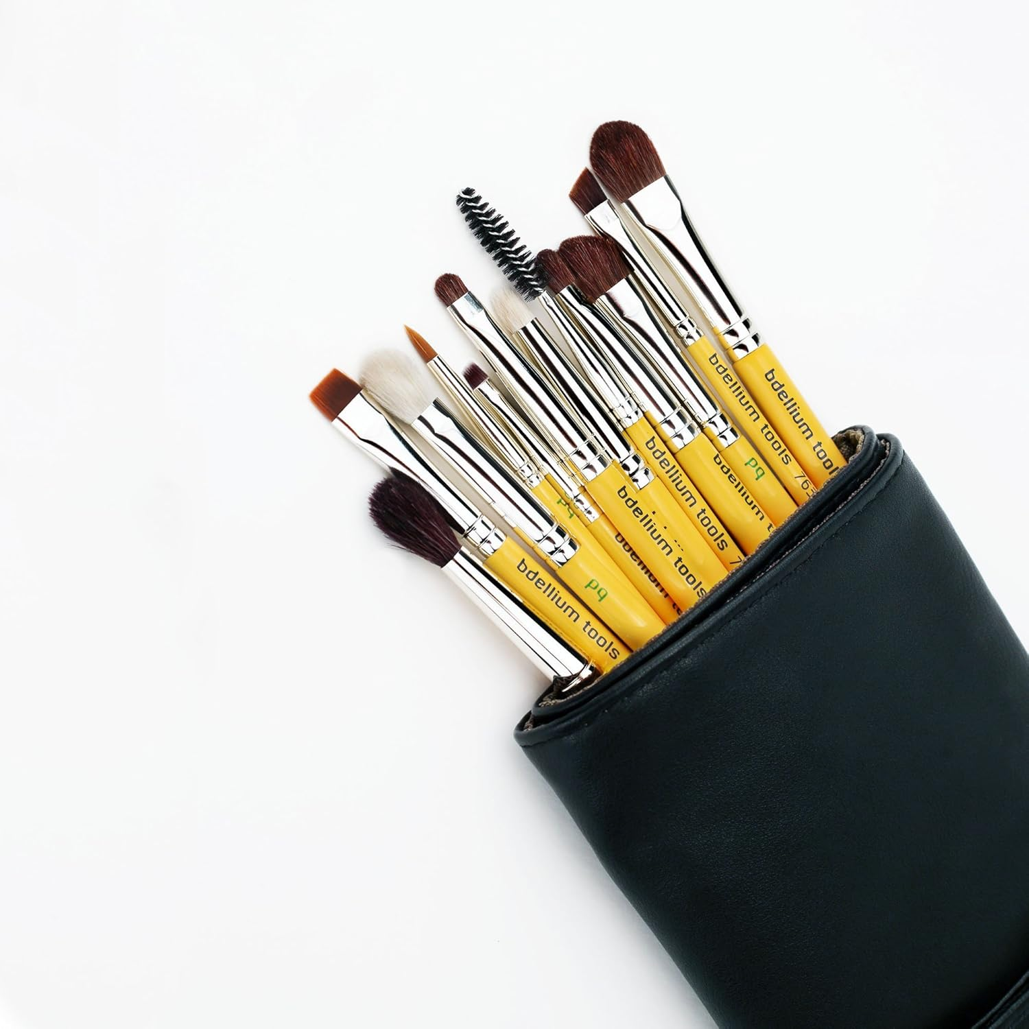 Bdellium Tools Professional Makeup Brush Travel Series - Eyes 12Pc. Brush Set with Roll-Up Pouch image number 4