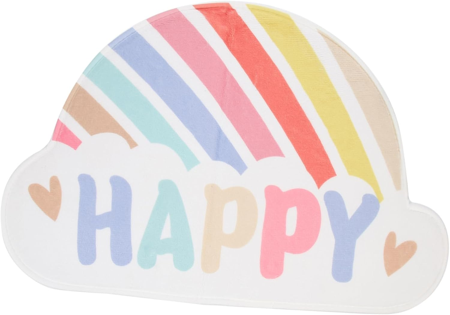 JOINPAYA Anti-Skid Rainbow Door Mat - Cute Absorbent Rainbow Bathroom Rug 60X40Cm for Kids Room and Home Use image number 6