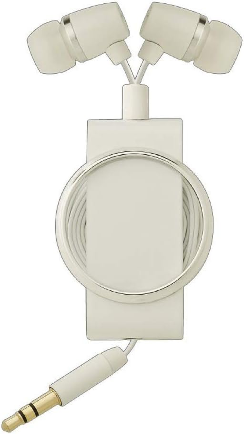 Good Sound TA-AR3 SWH Aluminum Cord Reel Earphones, Silky White image number 1