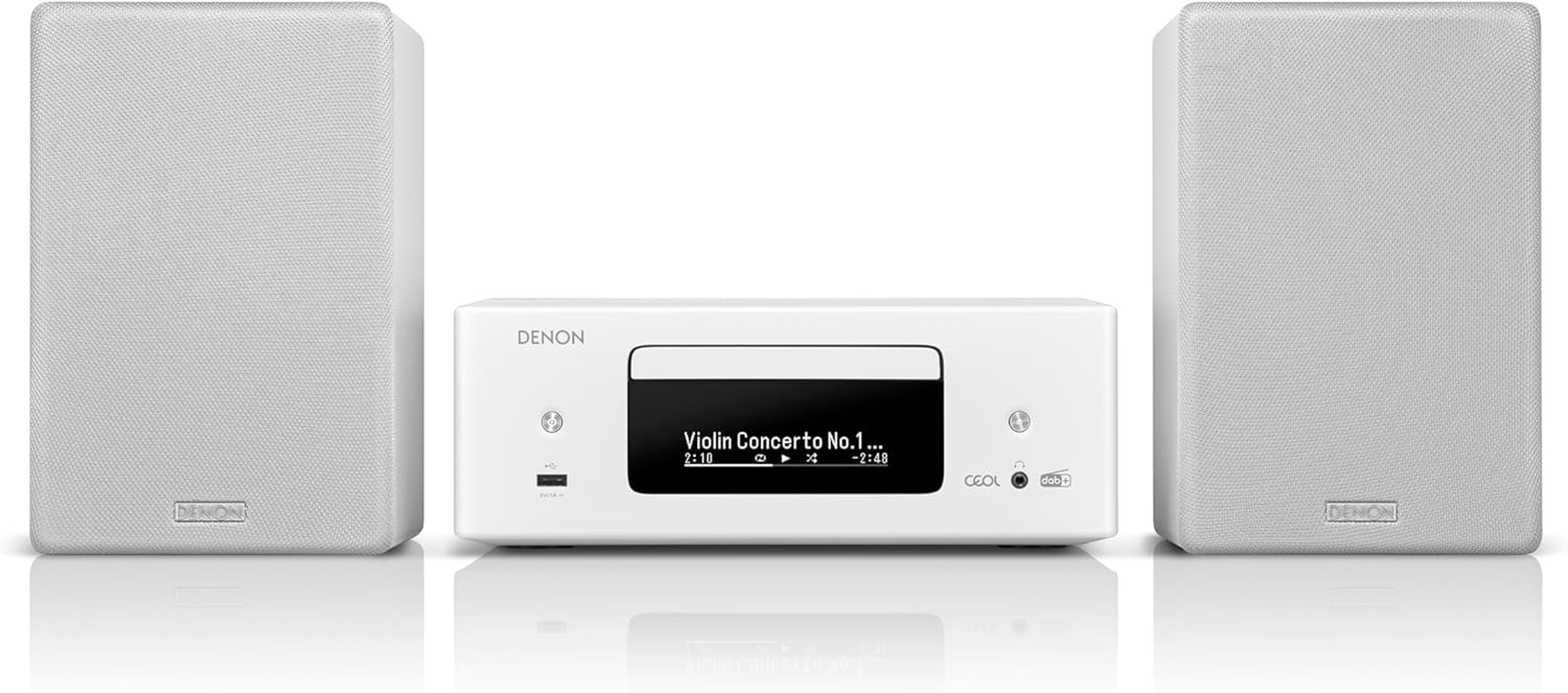 Denon CEOL N12DAB All-In-One System with CD Player, DAB/FM Radio, HDMI ARC and HEOS&reg; Built-In - White image number 3