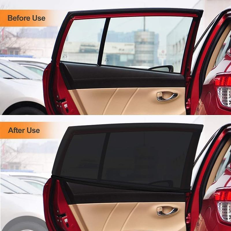 2 Pack Car Window Covers,Universal Fit for Sun Glare, UV Protection for Family-Friendly Design image number 3