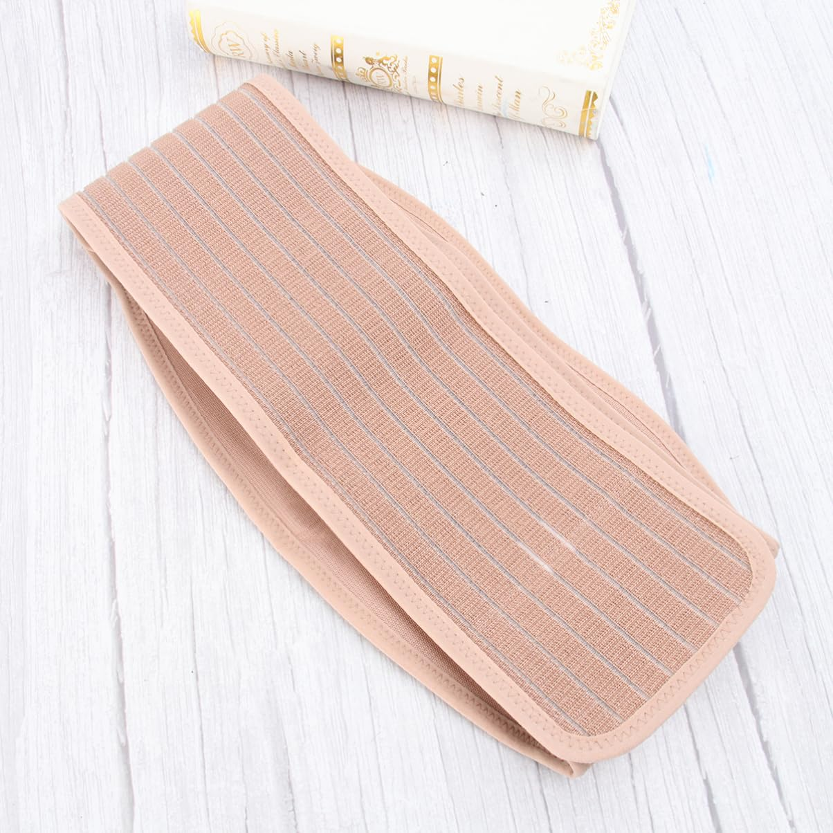 Pregnancy Support Belt for Women Breathable Abdomen Support Band Beige Free Size Waist Care Belt for Maternity Comfort image number 2