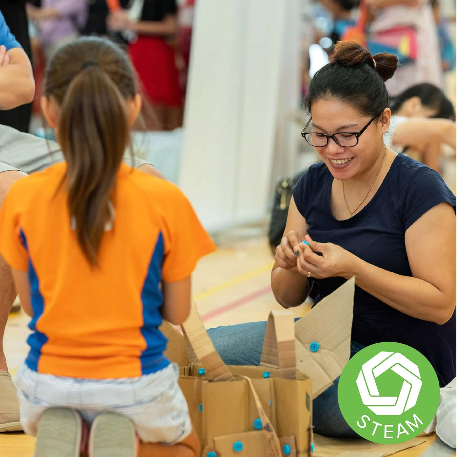 Makedo Scru+ 120 | 120 Piece Set for Kids Age 4+ | Perfect for Classroom STEM Learning image number 4