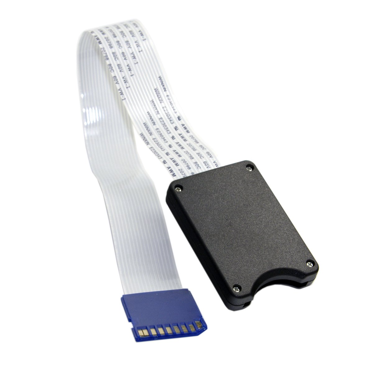 JSER Standard SD SDHC Memory Card Kit Male to SD Female Extension Soft Flat FPC Cable Extender 25Cm