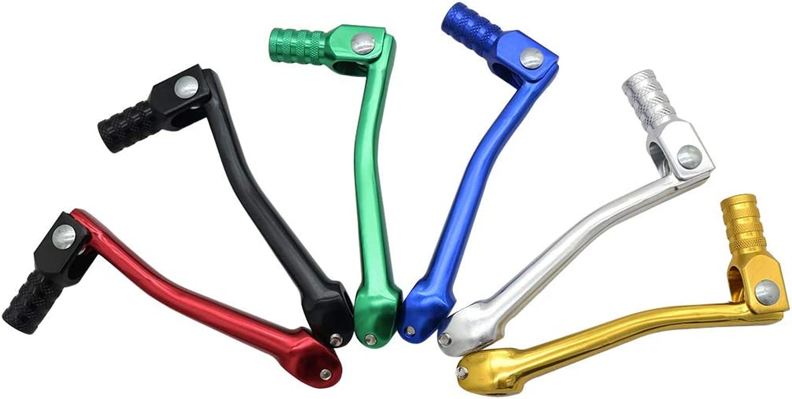 JINGKE CNC Aluminum 2 Folding Gear Shifter Shift Lever for Honda XR50 CRF50 XR CRF 50Cc 70Cc 90Cc 110Cc 125Cc Dirt Pit Bike (Blue) image number 1