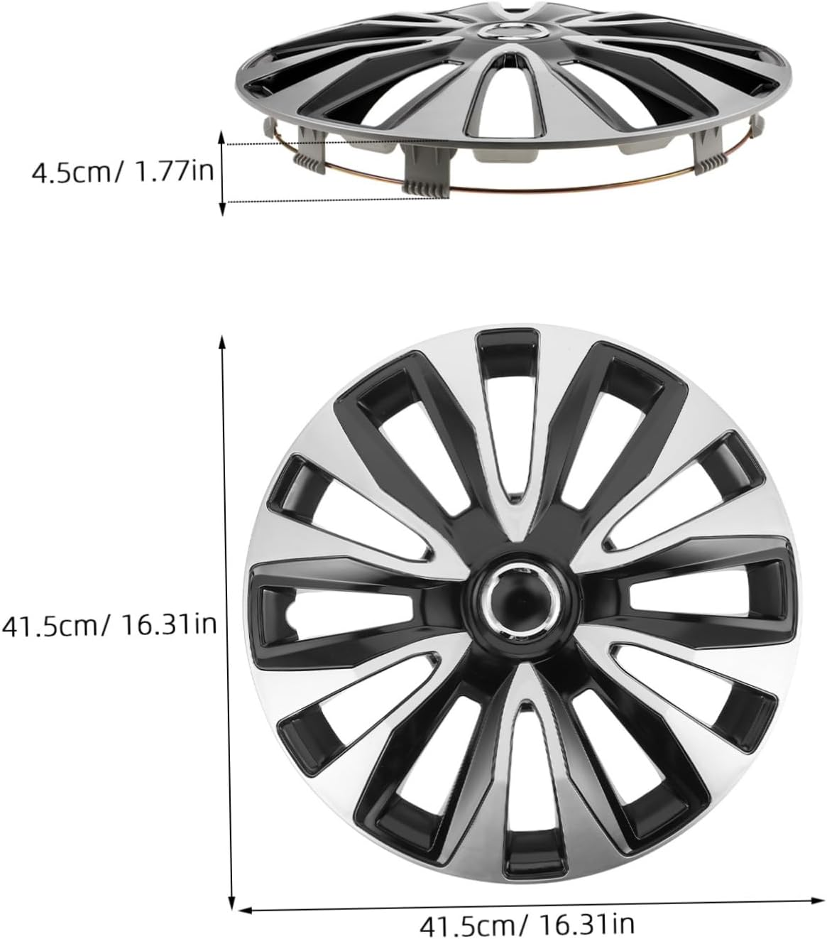 COMPUKAS Automotive Wheel Hub Covers for Car Hubcap Abs Material Sealing Wheel Rim Cap Precision Craft image number 5