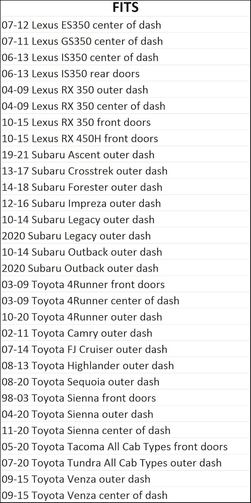 Speaker Adapters for Tweeters Fits Lexus, Subaru, and - 2" Cutout - SAK009_2-1 Pair image number 2