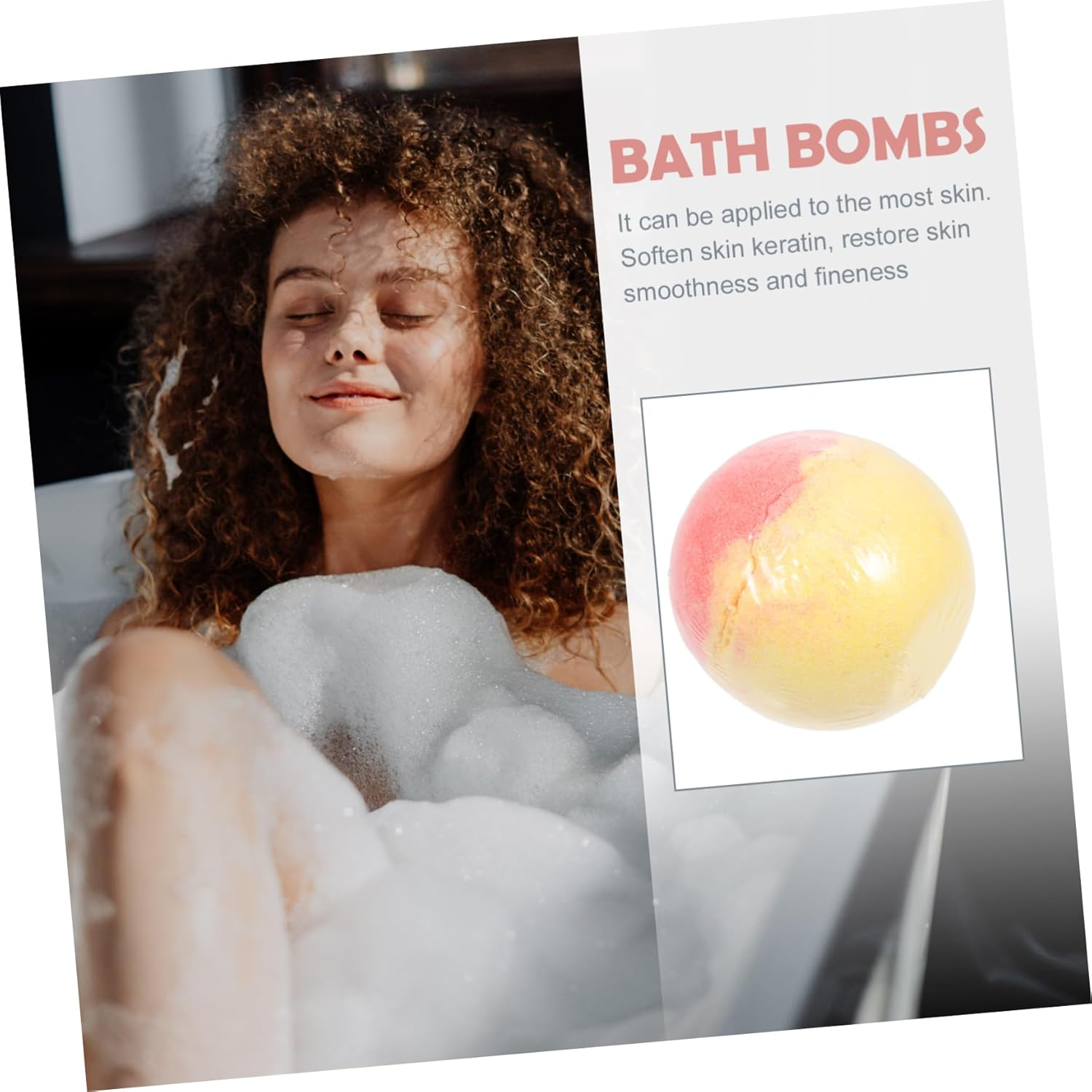 WRITWAA Sea Salt Bath Bomb Essential Oils Boys and Girls Bomb for Party Favors for Mom Mom image number 2